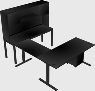 Sit-to-stand U-shaped Desk