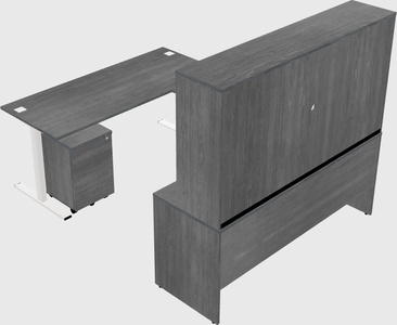 Sit-to-stand u-shaped desk