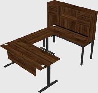 Mesa em forma de u sit-to-stand