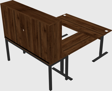 Mesa em forma de u sit-to-stand