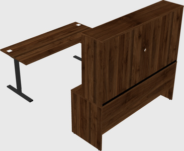 Sit-to-stand u-shaped desk