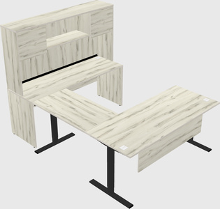Sit-to-stand U-shaped Desk