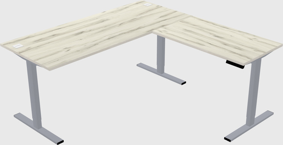 Sit-to-stand L-shaped Desk