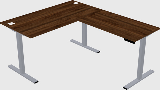 Sit-to-stand L-shaped Desk