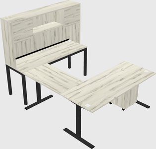 Sit-to-stand U-shaped Desk