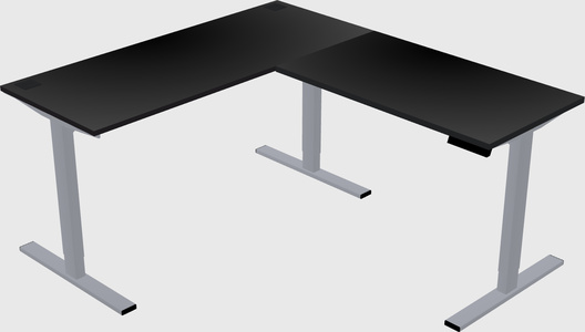 Sit-to-stand L-shaped Desk