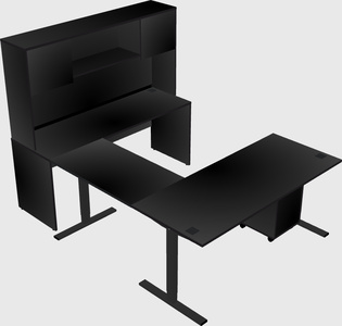 Sit-to-stand U-shaped Desk
