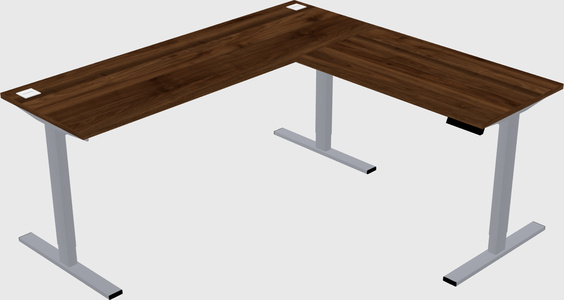 Sit-to-stand L-shaped Desk