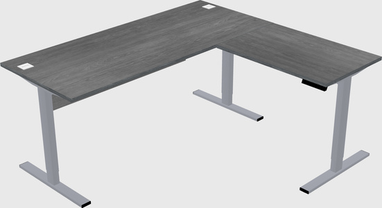 Sit-to-stand L-shaped Desk