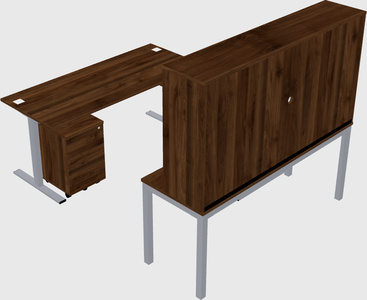 Sit-to-stand u-shaped desk