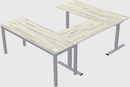 Sit-to-stand u-shaped desk