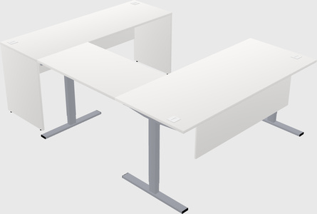 Sit-to-stand U-shaped Desk