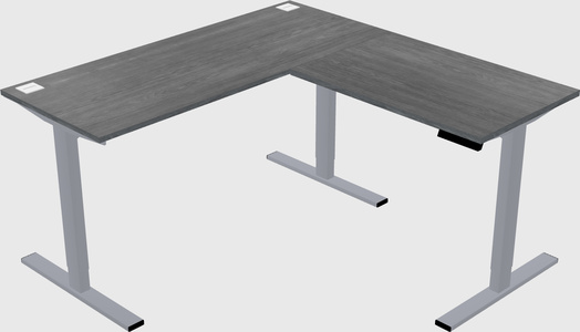 Sit-to-stand L-shaped Desk