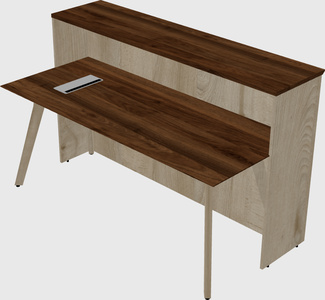 Rectangular reception desk