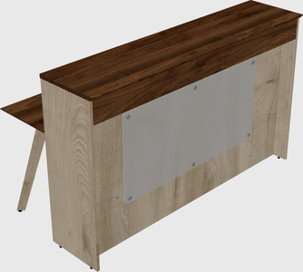 Rectangular reception desk