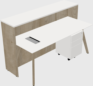 Rectangular Reception Desk