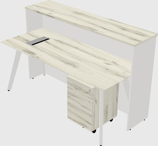 Rectangular reception desk