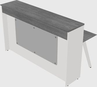 Rectangular reception desk