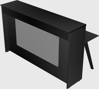 Rectangular reception desk