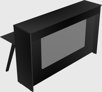 Rectangular reception desk