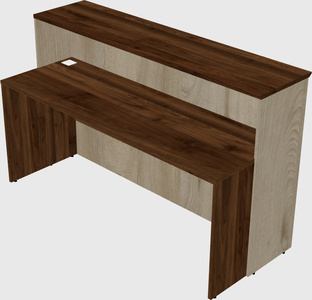 Rectangular reception desk