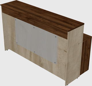 Rectangular reception desk