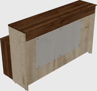 Rectangular reception desk