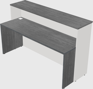 Rectangular reception desk