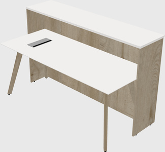 Rectangular reception desk