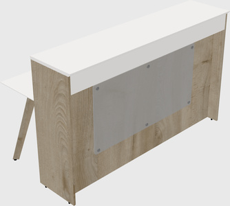 Rectangular reception desk
