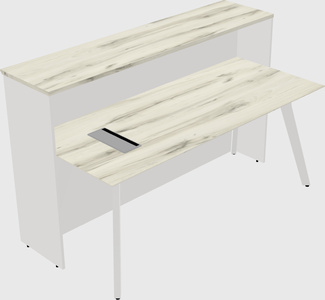 Rectangular reception desk