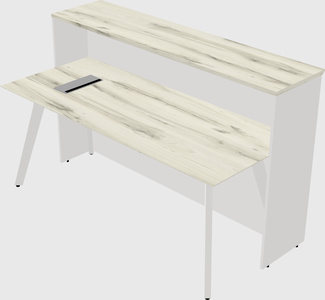 Rectangular reception desk