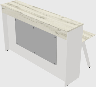 Rectangular reception desk