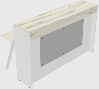 Rectangular reception desk