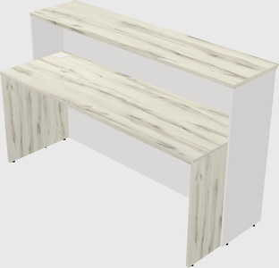 Rectangular reception desk