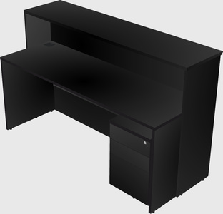 Rectangular reception desk