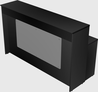Rectangular reception desk