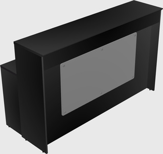 Rectangular reception desk