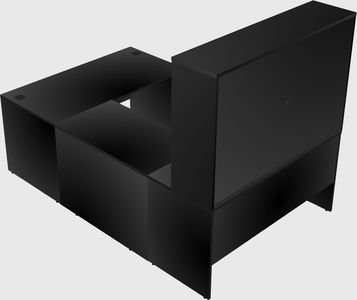 U-shaped desk