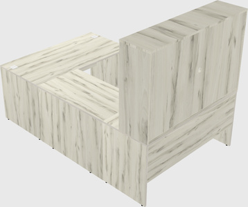 U-shaped desk