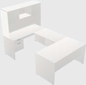 U-shaped desk