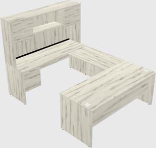 U-shaped desk