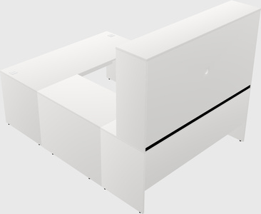 U-shaped desk