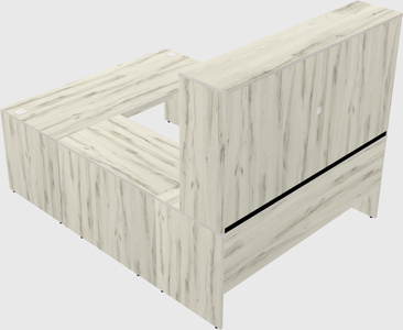 U-shaped desk