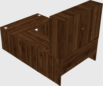 U-shaped desk