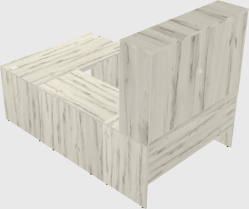 U-shaped desk