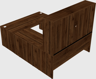U-shaped desk
