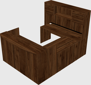 U-shaped reception desk