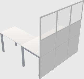 Gemeinsame l-förmige kabine