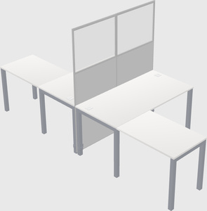 Gemeinsame l-förmige kabine